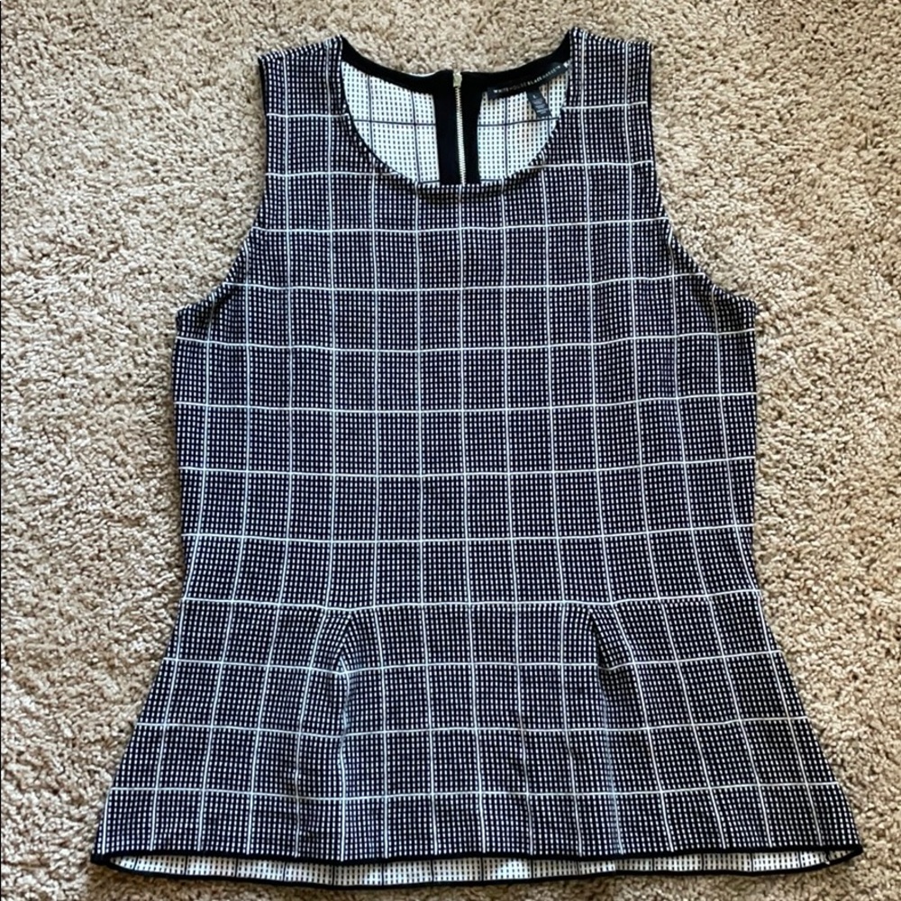 White House Black Market peplum shirt